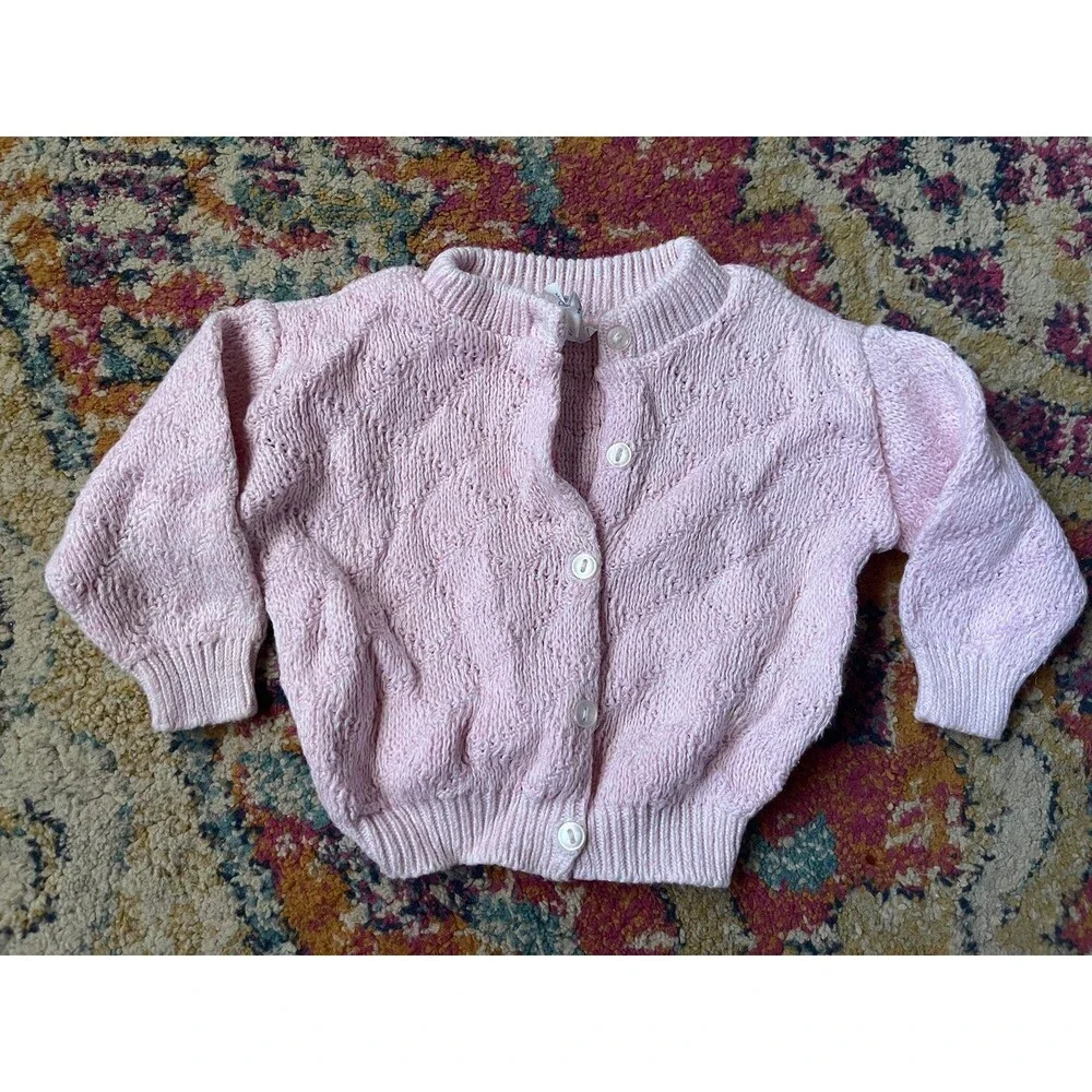 Vintage baby pink Cardigan